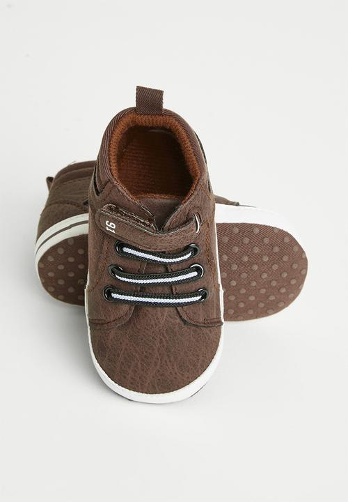 Pop Candy - Baby boys hi-top sneaker - brown