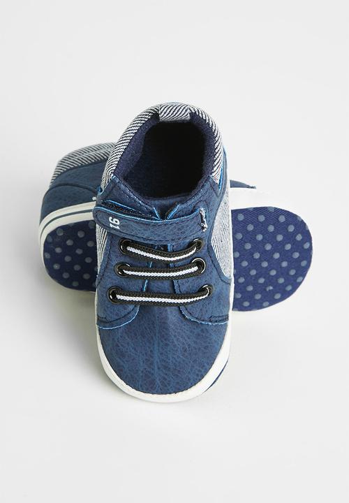 Pop Candy - Baby boys hi-top sneaker - navy