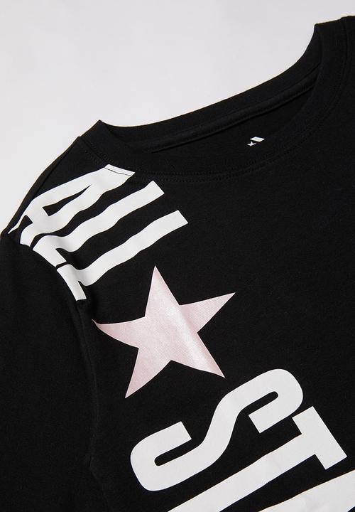 Converse - Converse All Star metal boxy tee - black