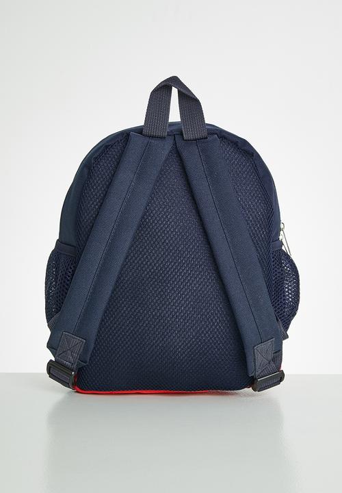 Pop Candy - Boys dino tail backpack - navy & red