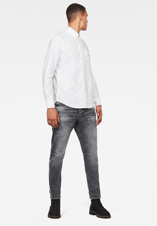 G-STAR - Scutar 3d slim tapered stretch denim - vintage basalt