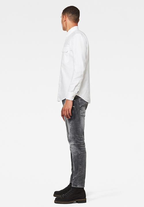 G-STAR - Scutar 3d slim tapered stretch denim - vintage basalt