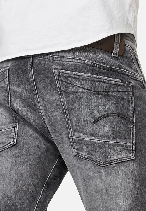 G-STAR - Scutar 3d slim tapered stretch denim - vintage basalt
