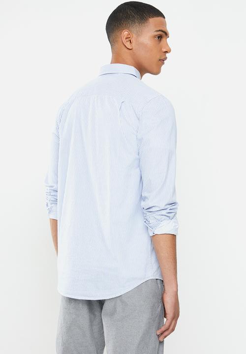 Brave Soul - Karmory shirts - blue & white 