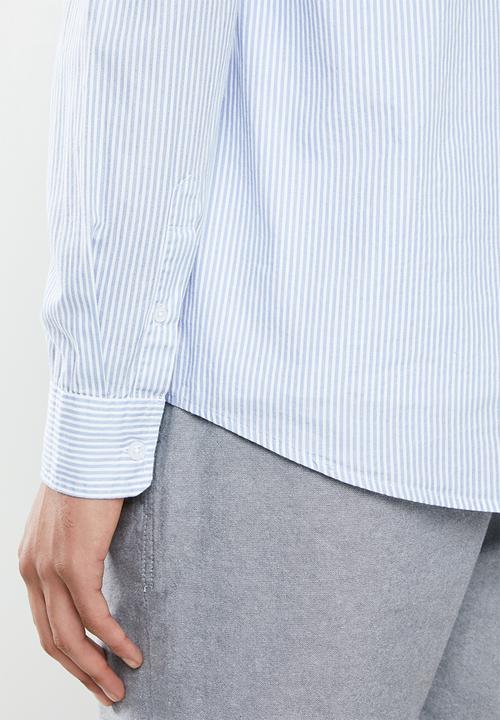 Brave Soul - Karmory shirts - blue & white 