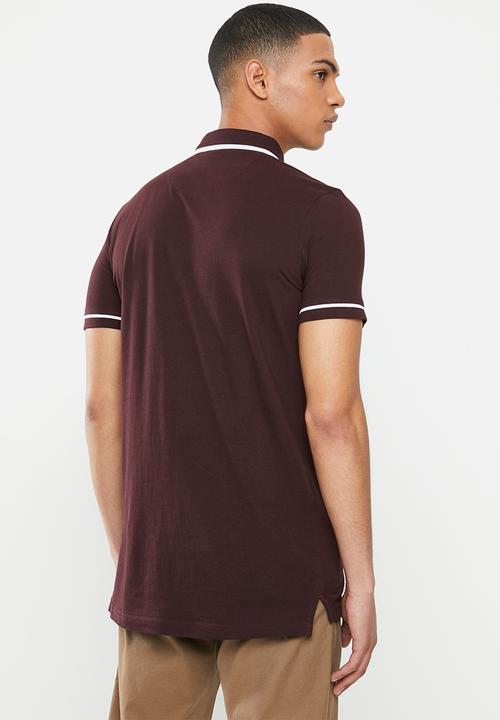Brave Soul - Virgilc polo - burgundy