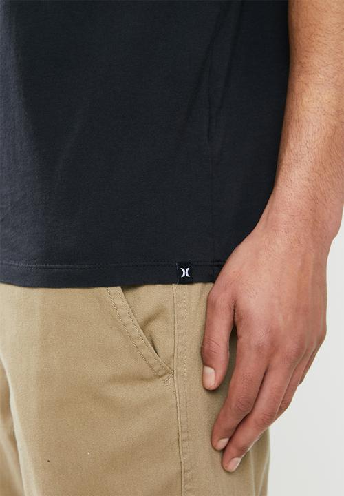 Hurley - Icon slash gradient tee - black & blue