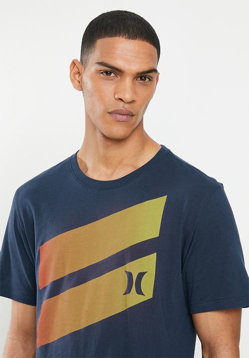 Hurley - Icon slash gradient tee - navy 