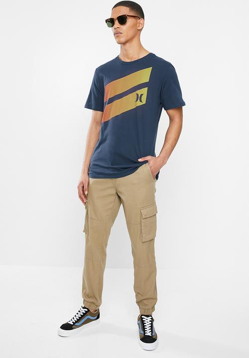 Hurley - Icon slash gradient tee - navy 