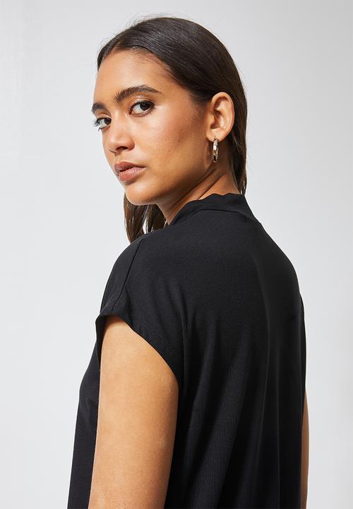 Superbalist - Hi crew neck grown on sleeve tee - black