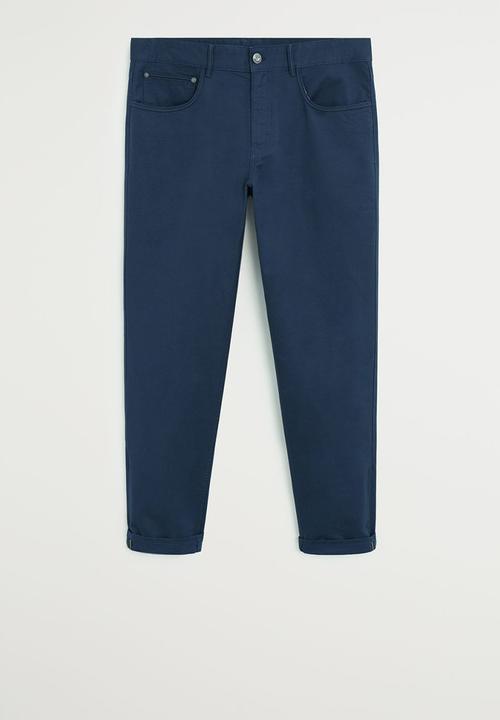 MANGO - Cedar trousers - navy