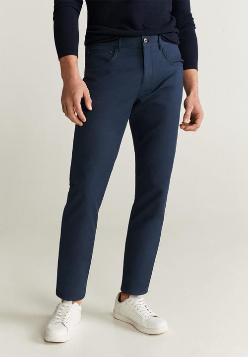 MANGO - Cedar trousers - navy