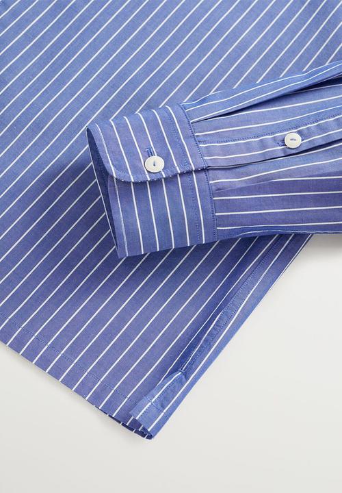 MANGO - Smile shirt - blue 