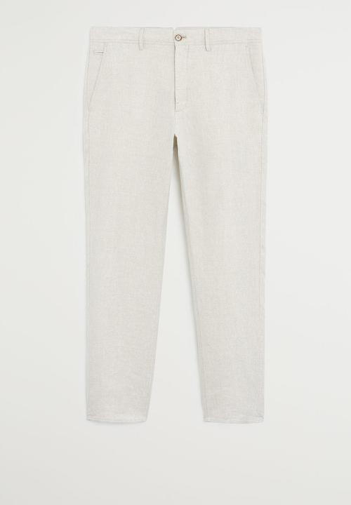 MANGO - Oyster trousers - beige