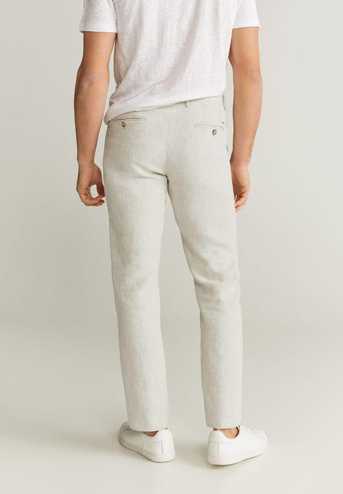 MANGO - Oyster trousers - beige
