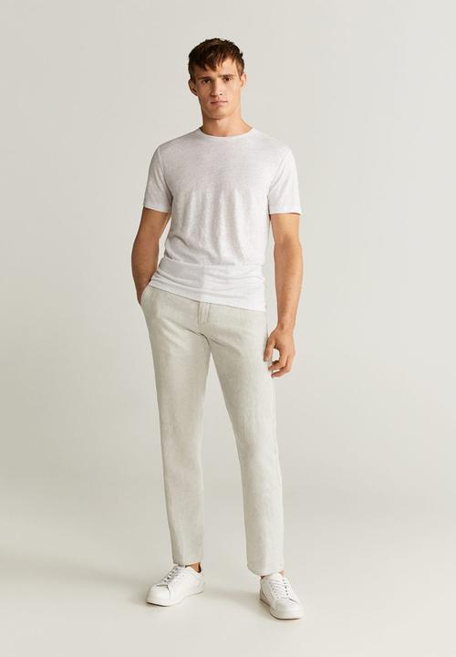 MANGO - Oyster trousers - beige