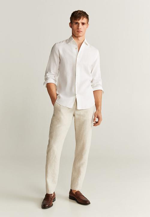 MANGO - Parrot shirt - white