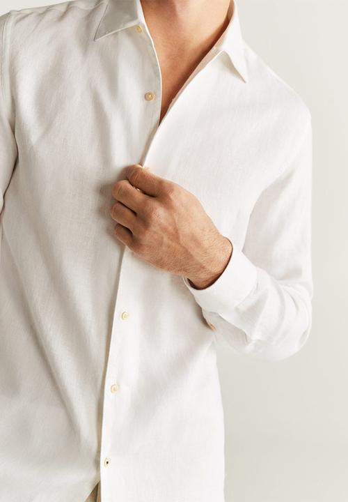 MANGO - Parrot shirt - white