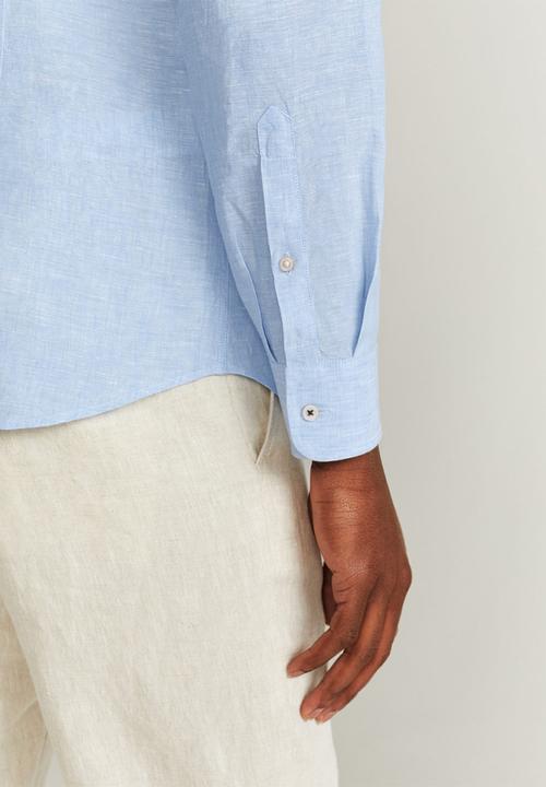 MANGO - Parrot shirt - blue