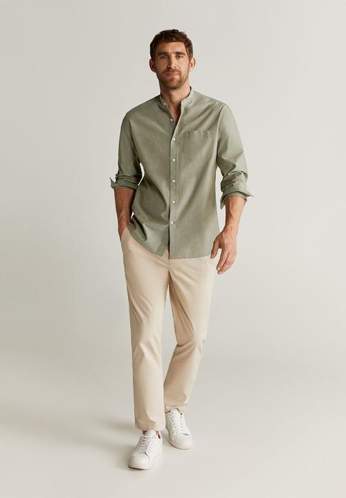 MANGO - Jackson shirt - khaki