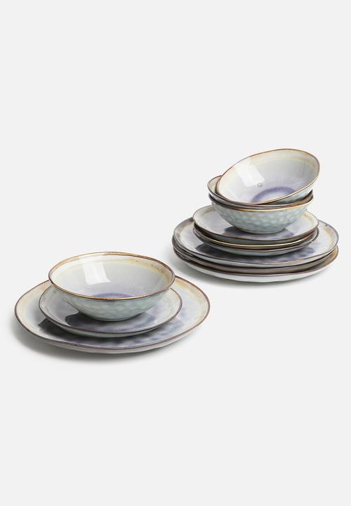 Sixth Floor - Cora dinner plate set of 4 - grey