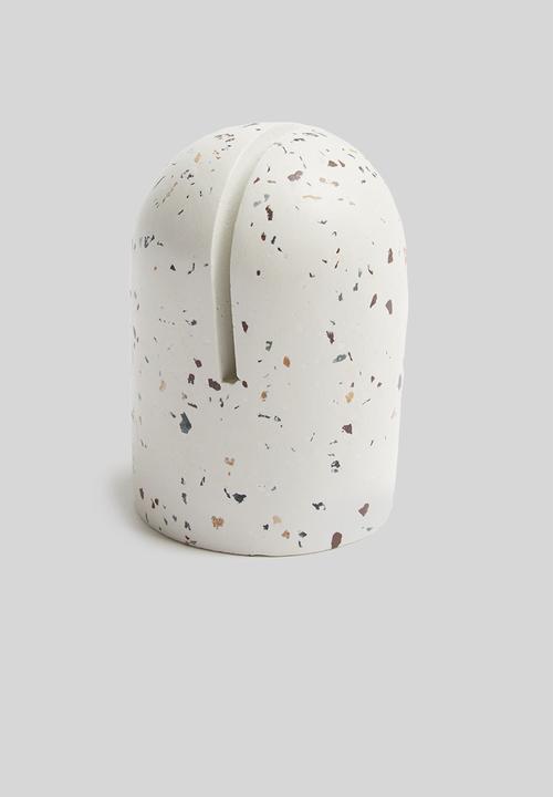 Sixth Floor - Terrazzo standing mirror - white