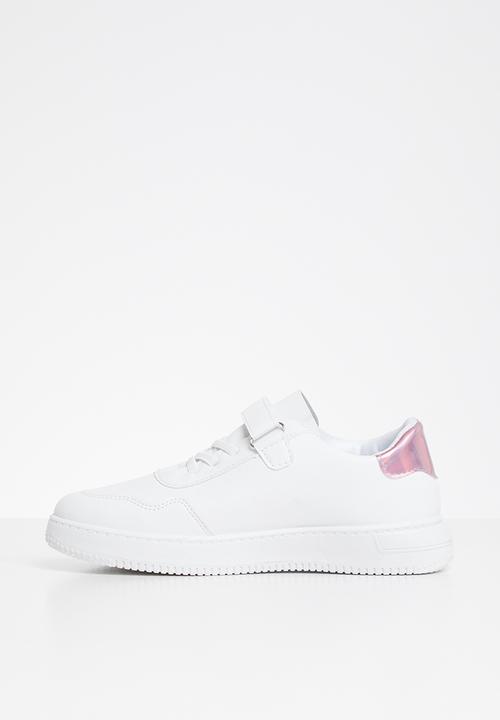 Rebel Republic - Girls strap sneaker - white