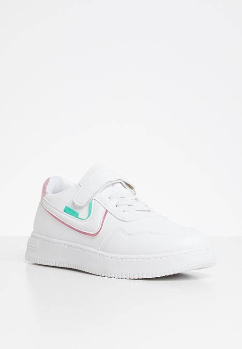 Rebel Republic - Girls strap sneaker - white