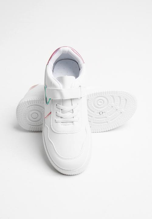 Rebel Republic - Girls strap sneaker - white