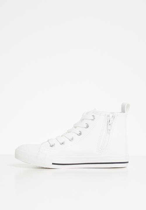 Cotton On - Classic high top trainer - white
