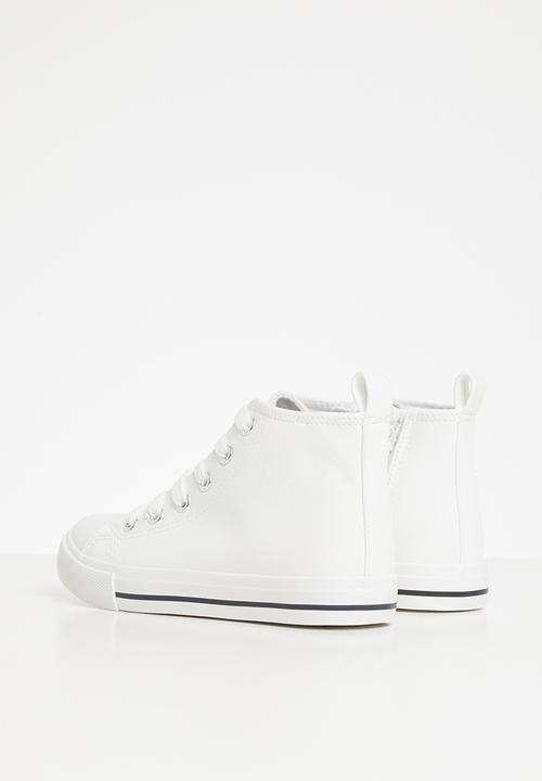 Cotton On - Classic high top trainer - white