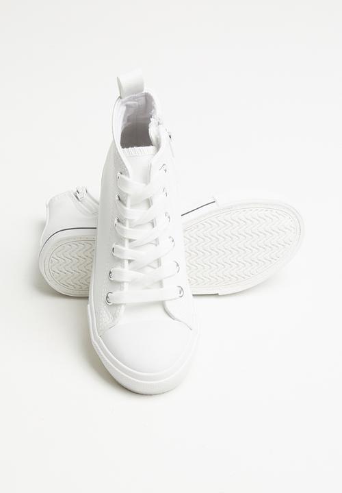 Cotton On - Classic high top trainer - white