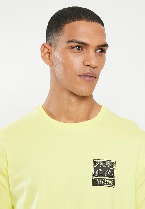Billabong  - Checked out ss tee - neo yellow