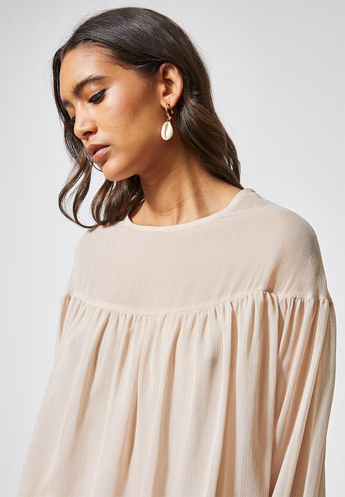 Superbalist - Double layer chiffon blouse - sand