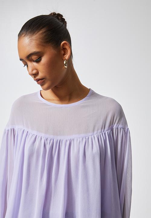 Superbalist - Double layer chiffon blouse - light lilac