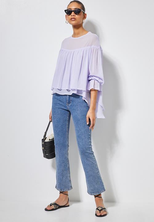 Superbalist - Double layer chiffon blouse - light lilac