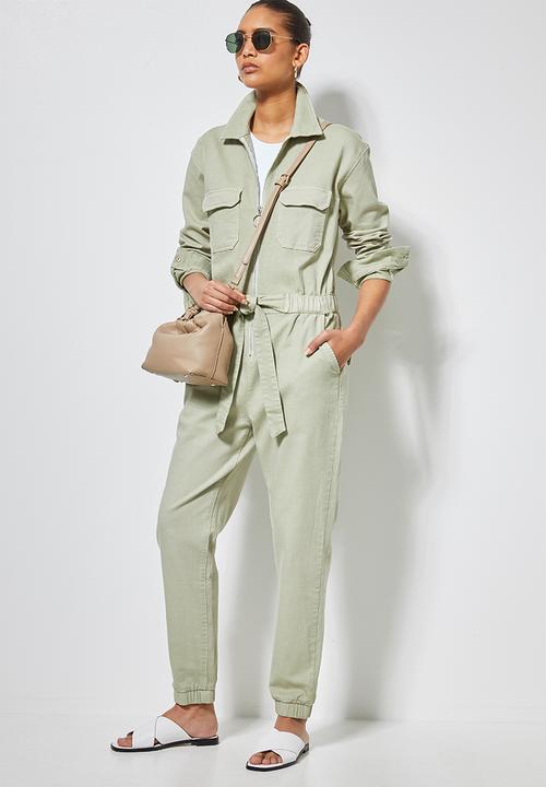 Superbalist - Boiler jumpsuit - sage