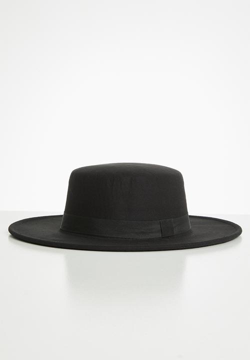 Superbalist - Ribbon trim fedora - black