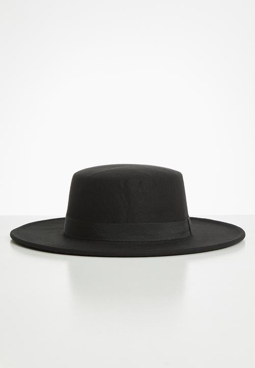 Superbalist - Ribbon trim fedora - black