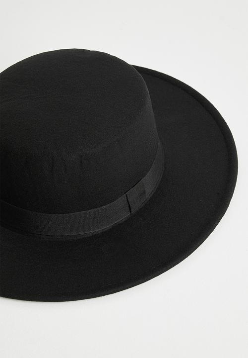 Superbalist - Ribbon trim fedora - black