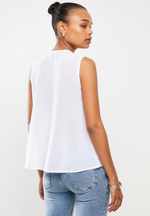 edit - Double layer chain vest - milk