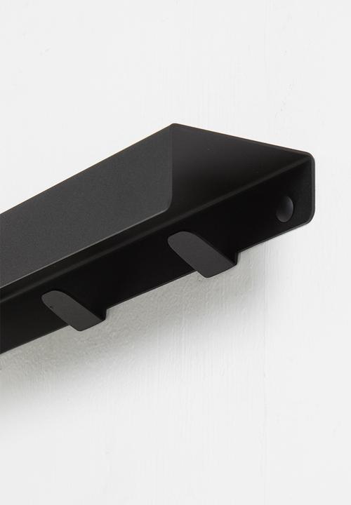 Smart Shelf - Conceal towel rack - black