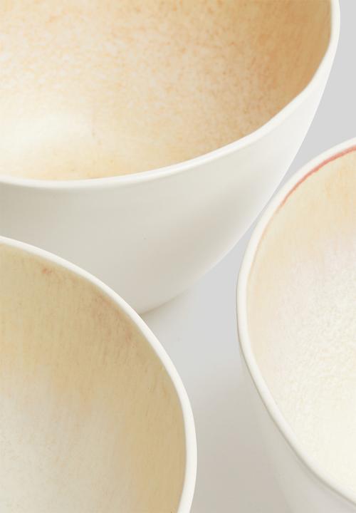 Sixth Floor - Ira bowl set of 4 - white 