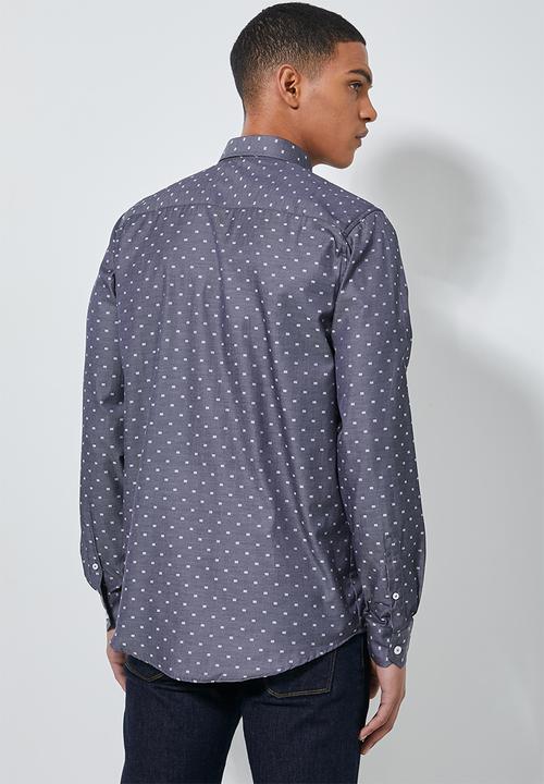 Superbalist - Jos slim fit long sleeve shirt - navy