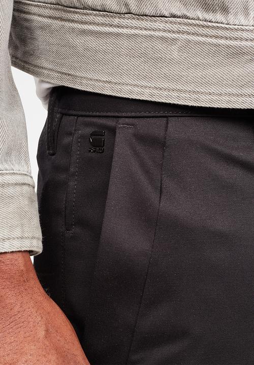 G-STAR - Bronson straight leg 1/2 shorts - black