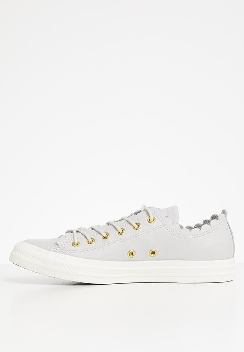 Converse - Ctas scalloped leather l ox - grey 