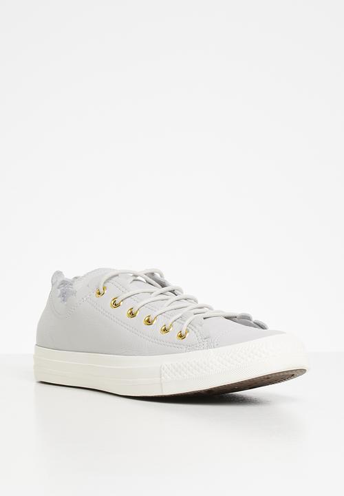 Converse - Ctas scalloped leather l ox - grey 