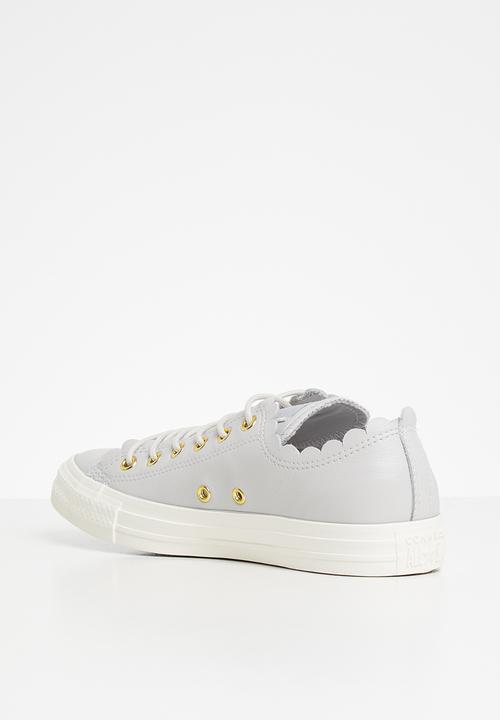 Converse - Ctas scalloped leather l ox - grey 