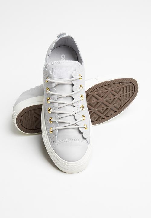 Converse - Ctas scalloped leather l ox - grey 