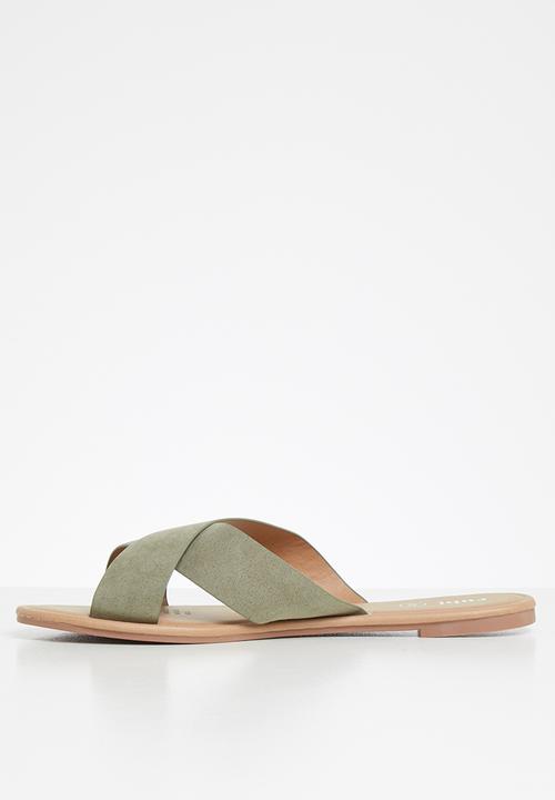 Cotton On - Everyday Scarlett xover slide - khaki 
